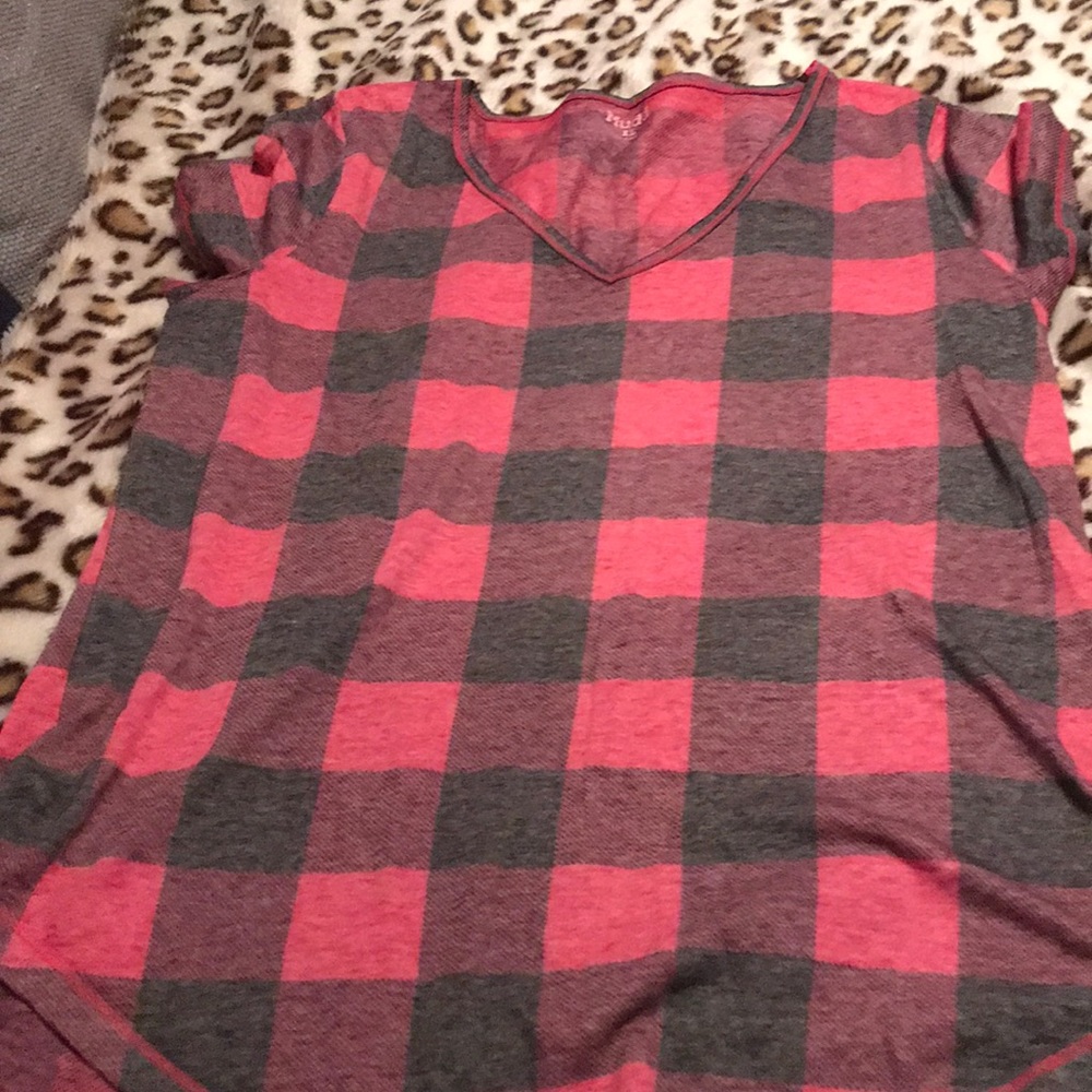 Short Sleeve High low v neck